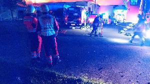 Umfangreicher Einsatz für ehrenamtl. Kräfte von DRK & Maltesern bei Großbrand